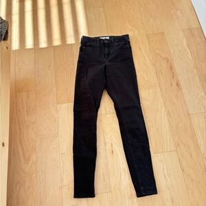 Topshop Black High Rise Women Jeans